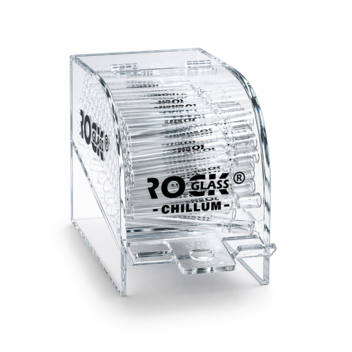 4" Heavy Rock Glass Chillums 100ct  - CH01 - Clear