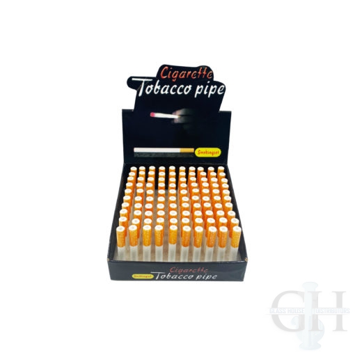 Small Glass Cigarettes 100Ct in DIsplay - SGC01