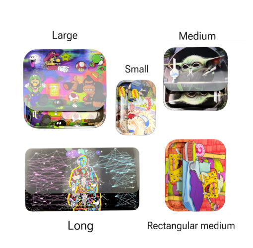 3D Metal Rolling Tray With LID