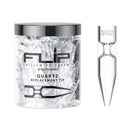 White Rhino Flip Replacement Quartz Tips 49ct Jar - FPA2002