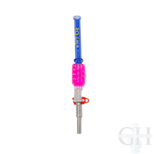 Glycerin Nectar Straw with 14mm Titanium Tips Rock Glass - GB09