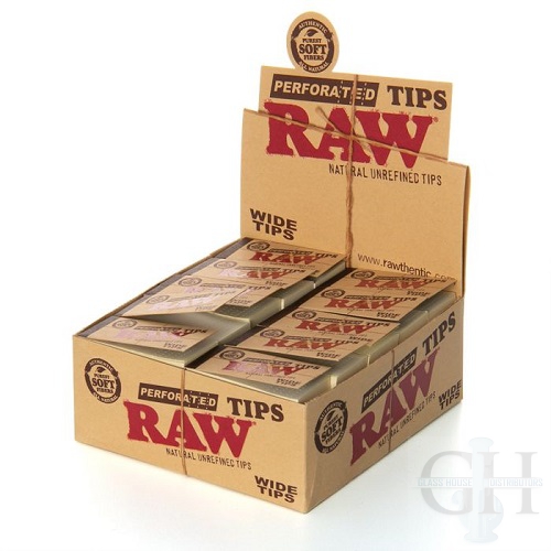 Raw Perforated Wide Tips- RAW62