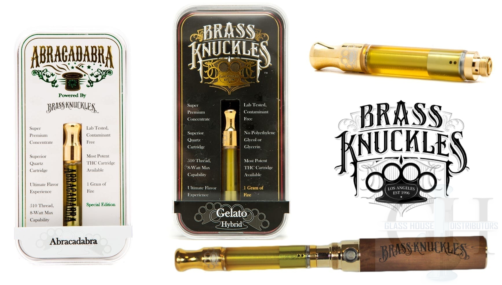 Brass Kunckles Empty Cartridges Glass House Distro.
