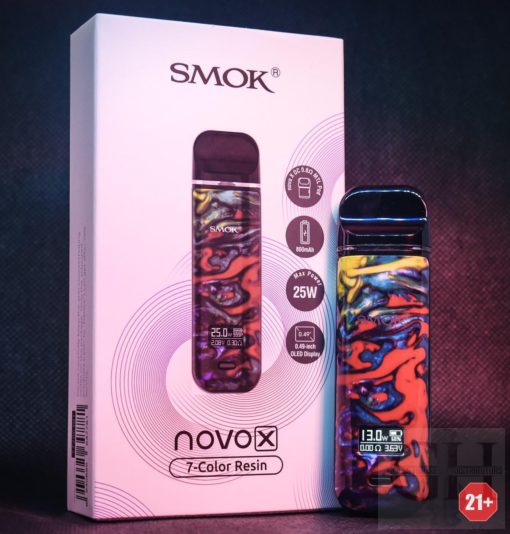 Smok Novo X Kit.(E-Liquids) - 7 Color Resin