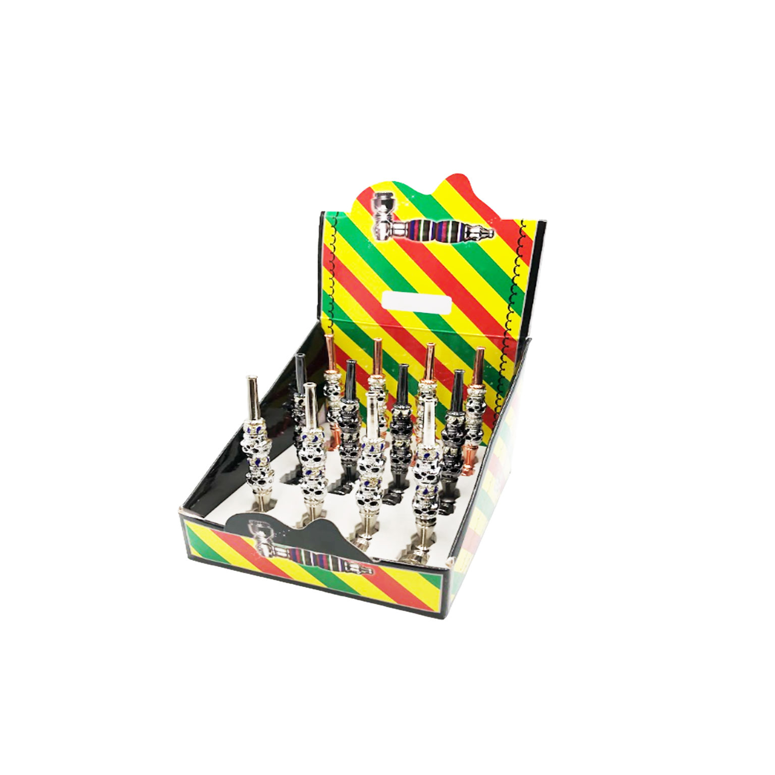 Fancy Metal Pipe Display 12CT Glass House Distro.