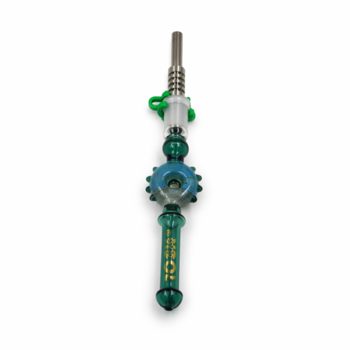 Glass Straw with 14mm Titanium Tips Rock Glass - GB07