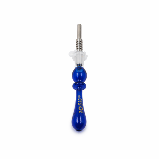 Glass Straw with 14mm Titanium Tips - Rock Glass - GB21