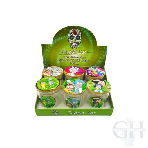 Glass Jar With Bamboo Cap - 65 MM