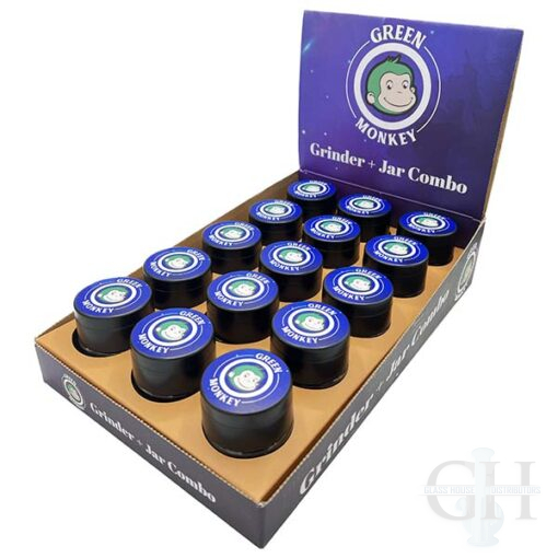Green Monkey Grinder Jar Combo- 15CT- GRGMDS