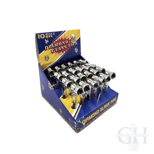 Diamond Glass Pipe 24CT- RG1005