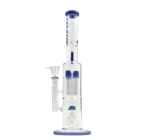 Rock Glass 16" Double Perc Bong