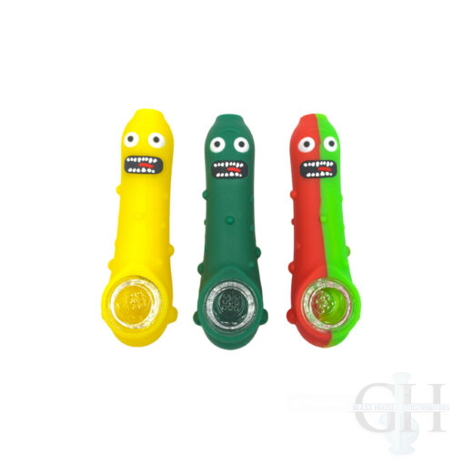 Silicone Handpipe 4.5" Pickle - H52