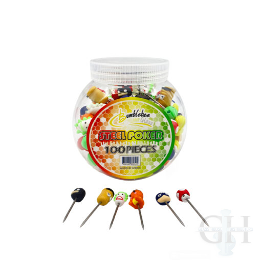 Steel Poker in Container 100CT - STP002