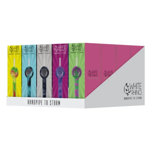 White Rhino Flip Handpipe to Straw