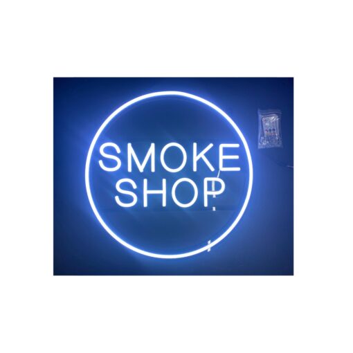 Sign Yeti -  ROUND SMOKE Shop Neon 50CM