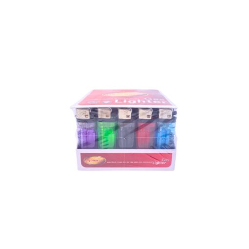 Green Life Flint Gas Lighter Display - 50 Pack