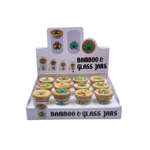 Glass Bamboo Jar 12CT 48MM - GS30469