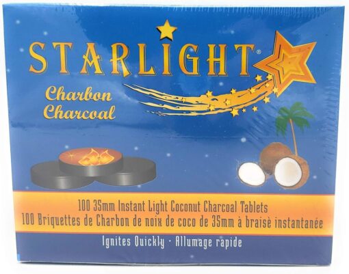 Starlight Coconut Charcoal Tablets 100Ct