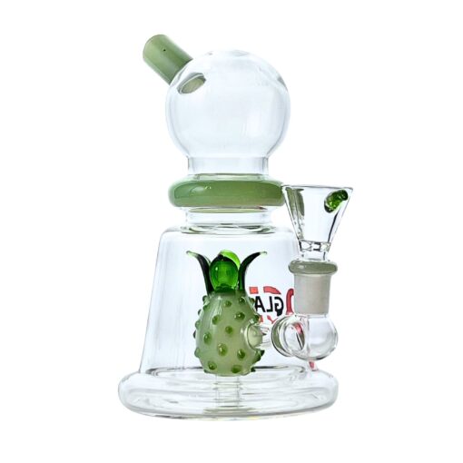 Luau 7" Rock Glass Pineapple Perc Bong