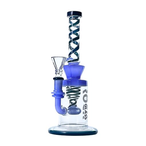 Rock Glass Cascade Swirl 10" Bong