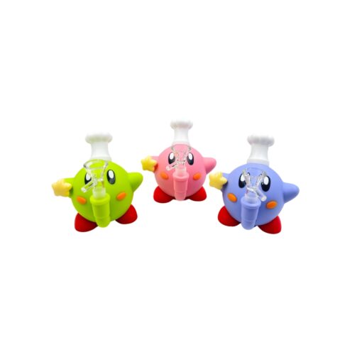 Silicone Waterpipe Kirby Super Star 5" - H375