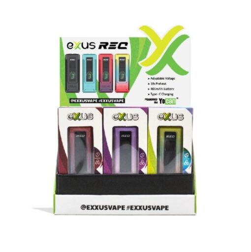 EXXUS REC Cartridge Vaporizer (510 Pen) - 12CT