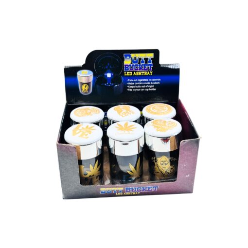 Ashtray with LED Bucket 6ct - ASH112