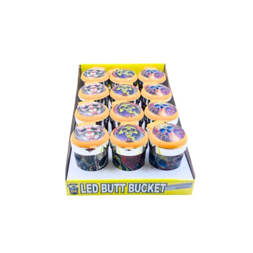 LED Bucket Car Ashtray 12ct - ASH12