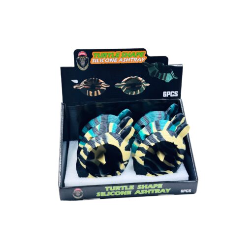 Turtle Silicone Ash Tray 6ct - ASH41