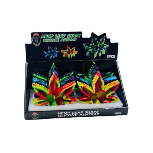 Leaf Silicon Ashtray 6ct - ASH43