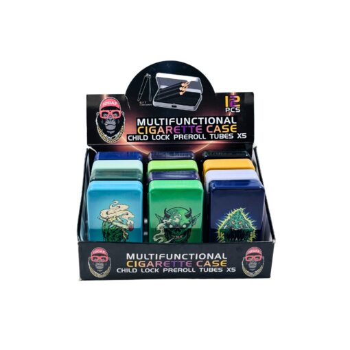 Prerolls Cigarette Case with Chillum 12ct - CC22