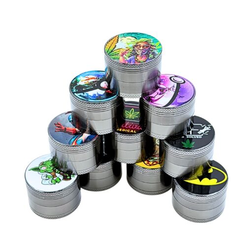 Premium Zinc 50mm Character Grinder 10ct - Zinc50UV