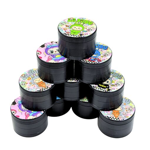 Premium Zinc 63mm Labubu Grinders 10ct - ZINC63LB