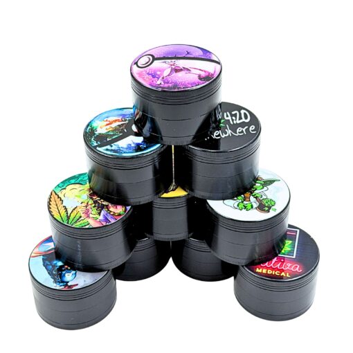 Premium Zinc 63mm Character Grinder 10ct - Zinc63UV