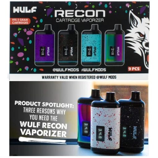 WULF RECON - CARTRIDGE VAPORIZER 9ct - Recon Pro