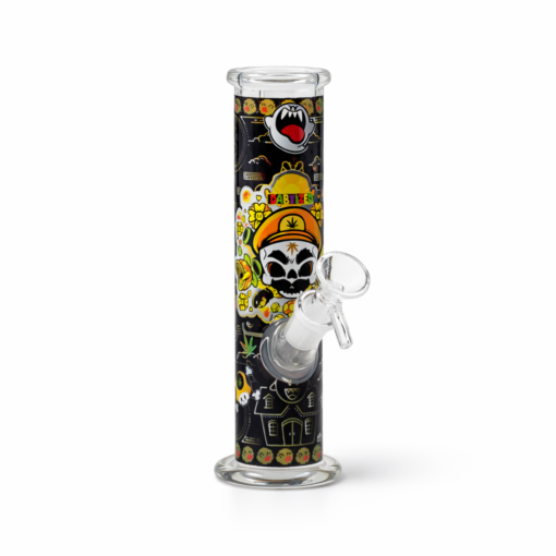 Straight Fire Glass Waterpipe with LED - STWP112